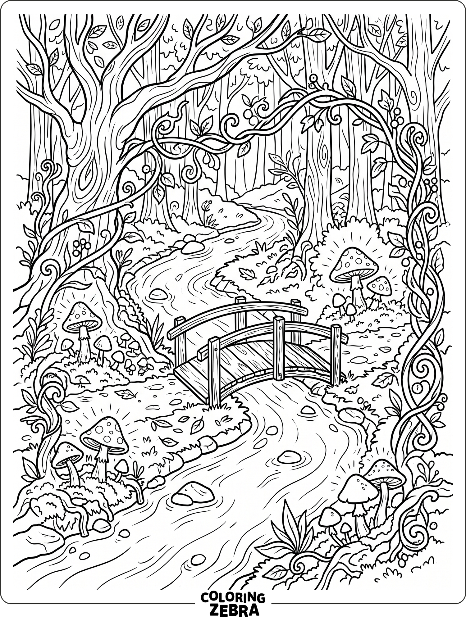 56 Free Forest Coloring Pages - Printable PDF Sheets