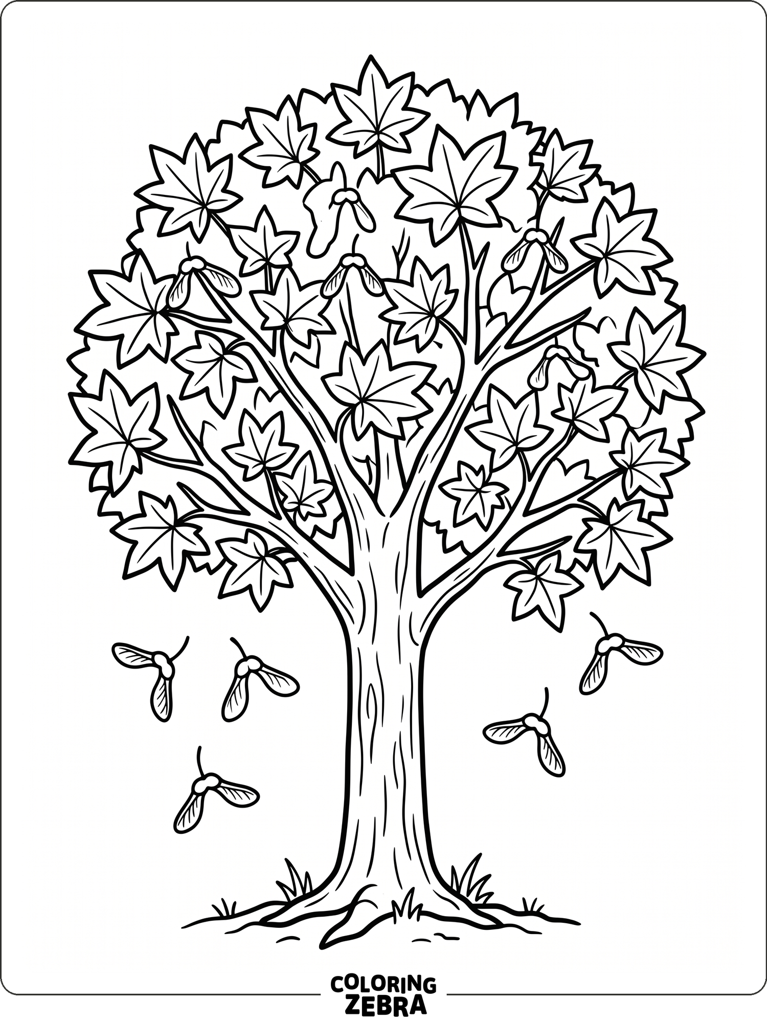 79 Free Tree Coloring Pages - Printable PDF Sheets