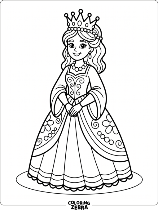 A Mardi Gras queen in a gown and crown