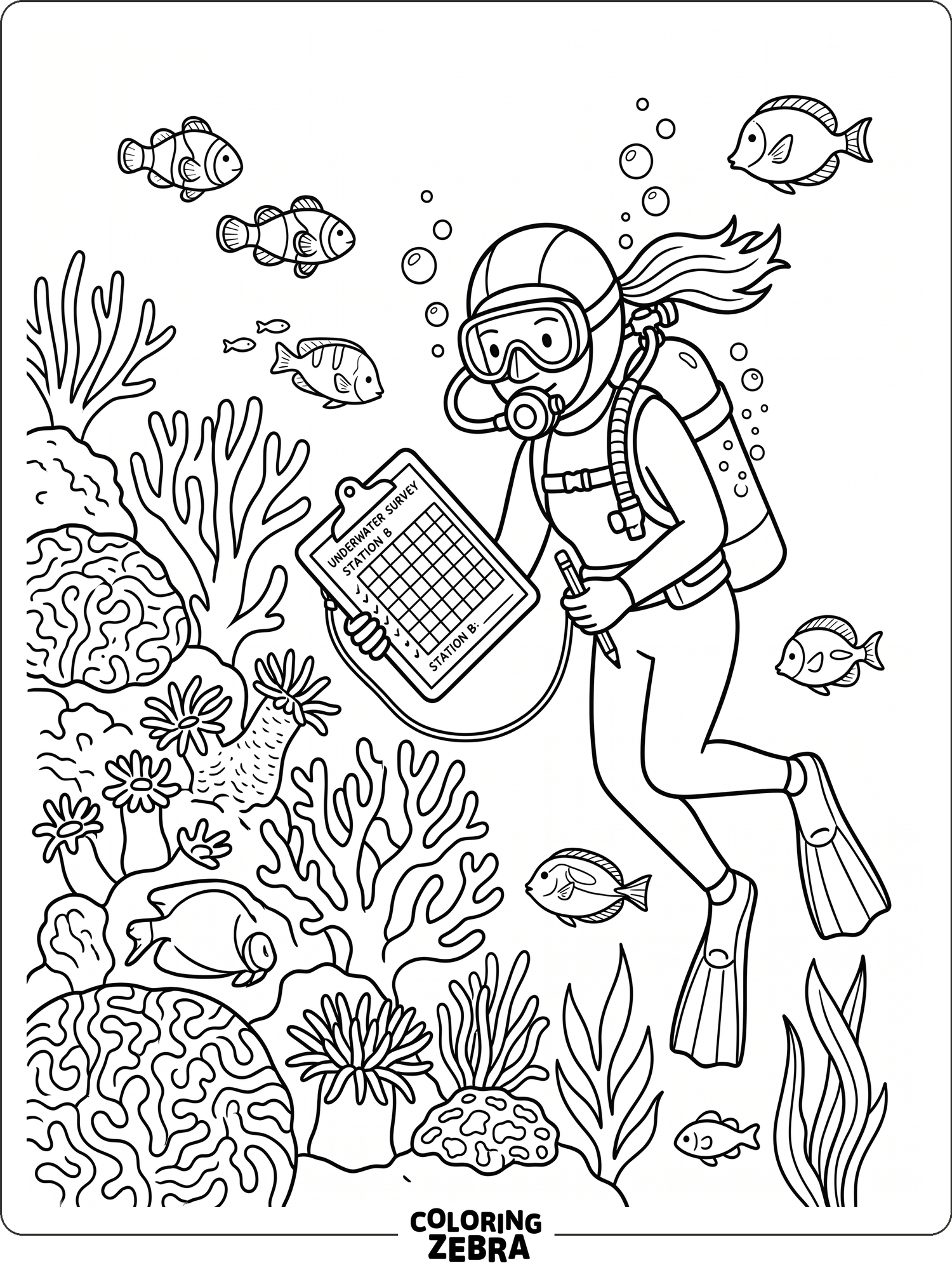 Fish Pdf Coloring Science 41 Free Science Coloring Pages - Printable PDF Sheets