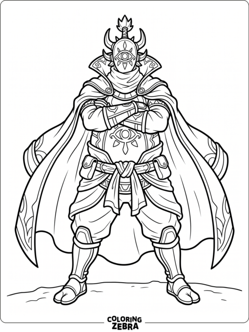 Master Kohga posing with a cloak and confident stance