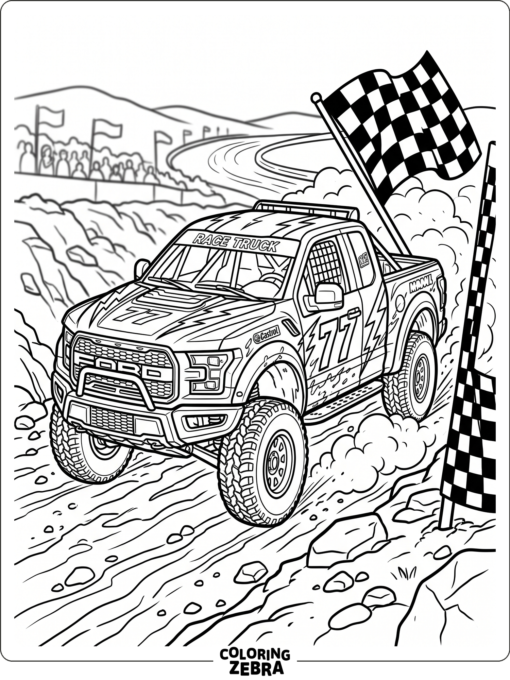 Blue Lightning Monster Truck