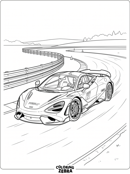 McLaren 765LT on a curved road