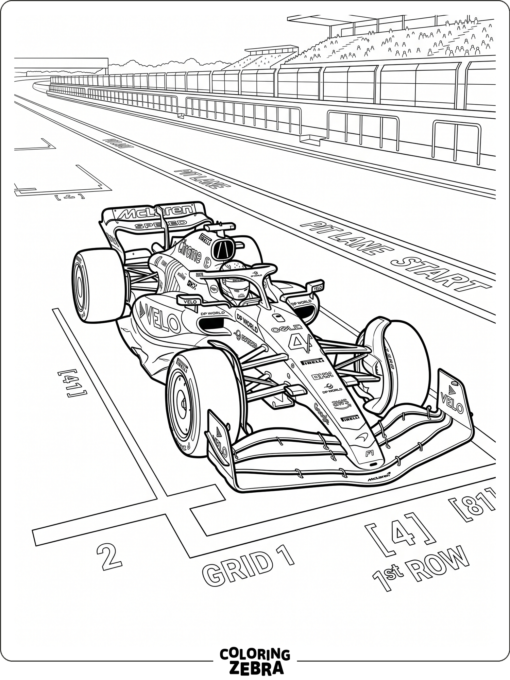 McLaren Formula 1 car on the grid