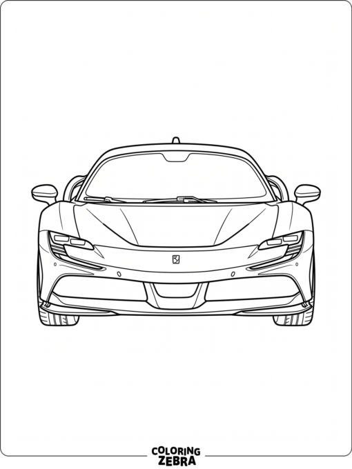 McLaren front view with low grille and headlights