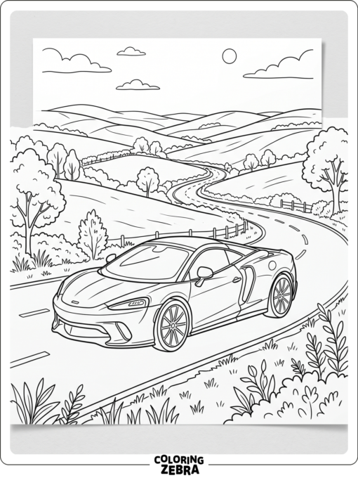 McLaren GT on a quiet road