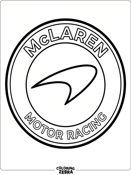McLaren logo badge with clean border