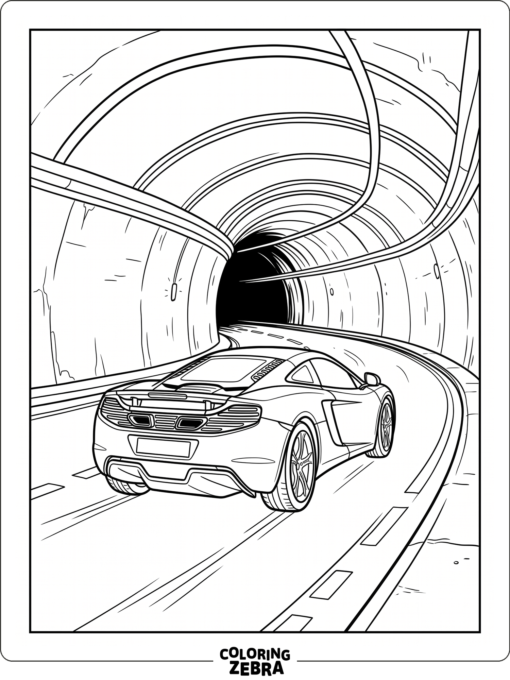 McLaren MP4-12C in a tunnel