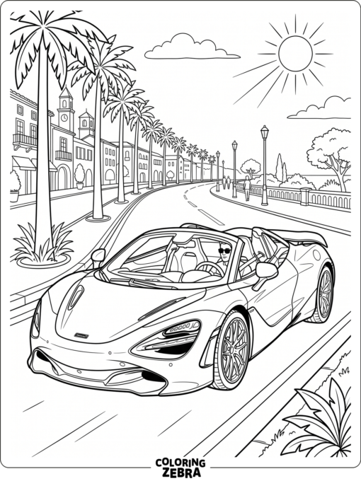 McLaren Spider with the roof down