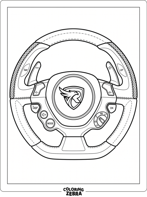 McLaren steering wheel with paddle shifters
