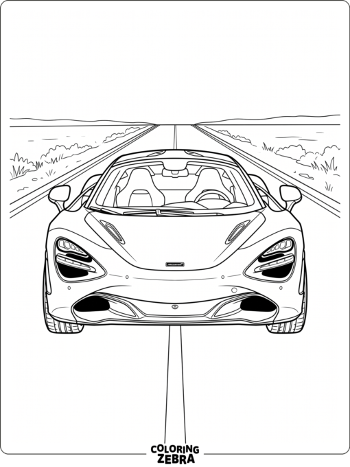 McLaren supercar front view