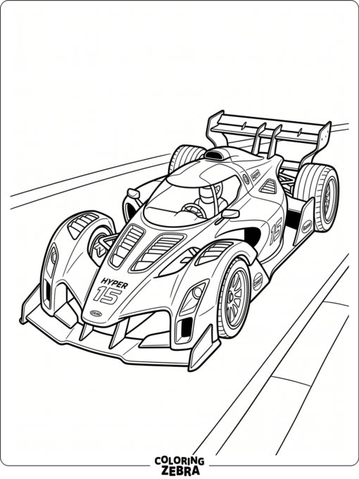 A formula inspired hypercar with open vents and a low cockpit