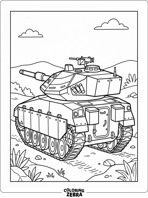 A Merkava tank with strong front armor
