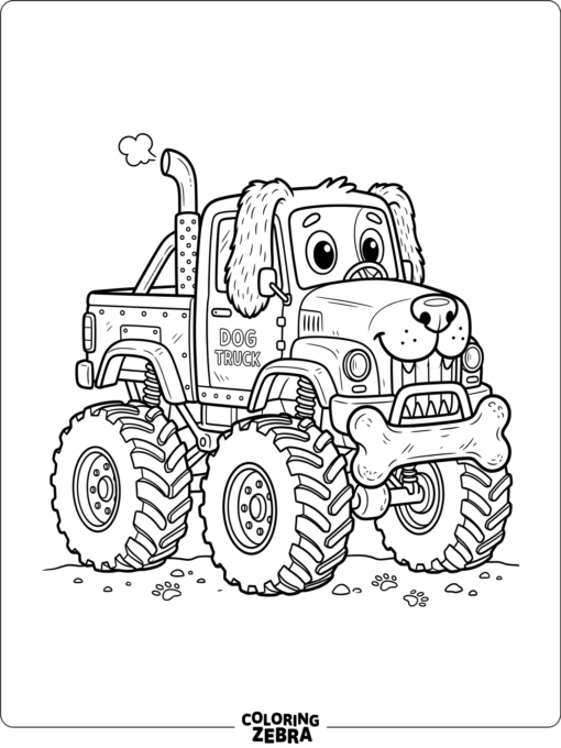 Dog Monster Truck With Floppy Ears
