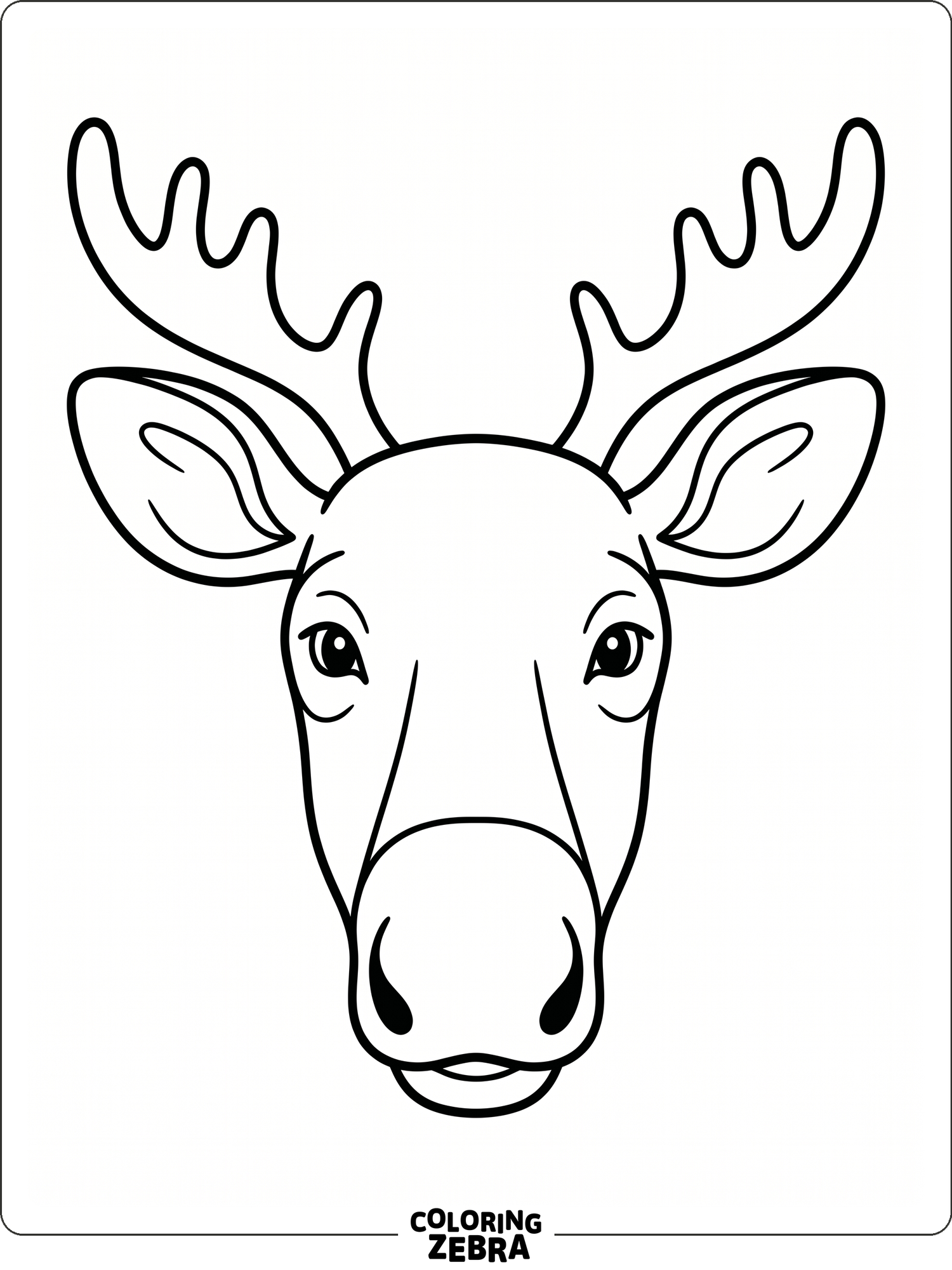 Colour In Moose 30 Free Moose Coloring Pages - Printable PDF Sheets