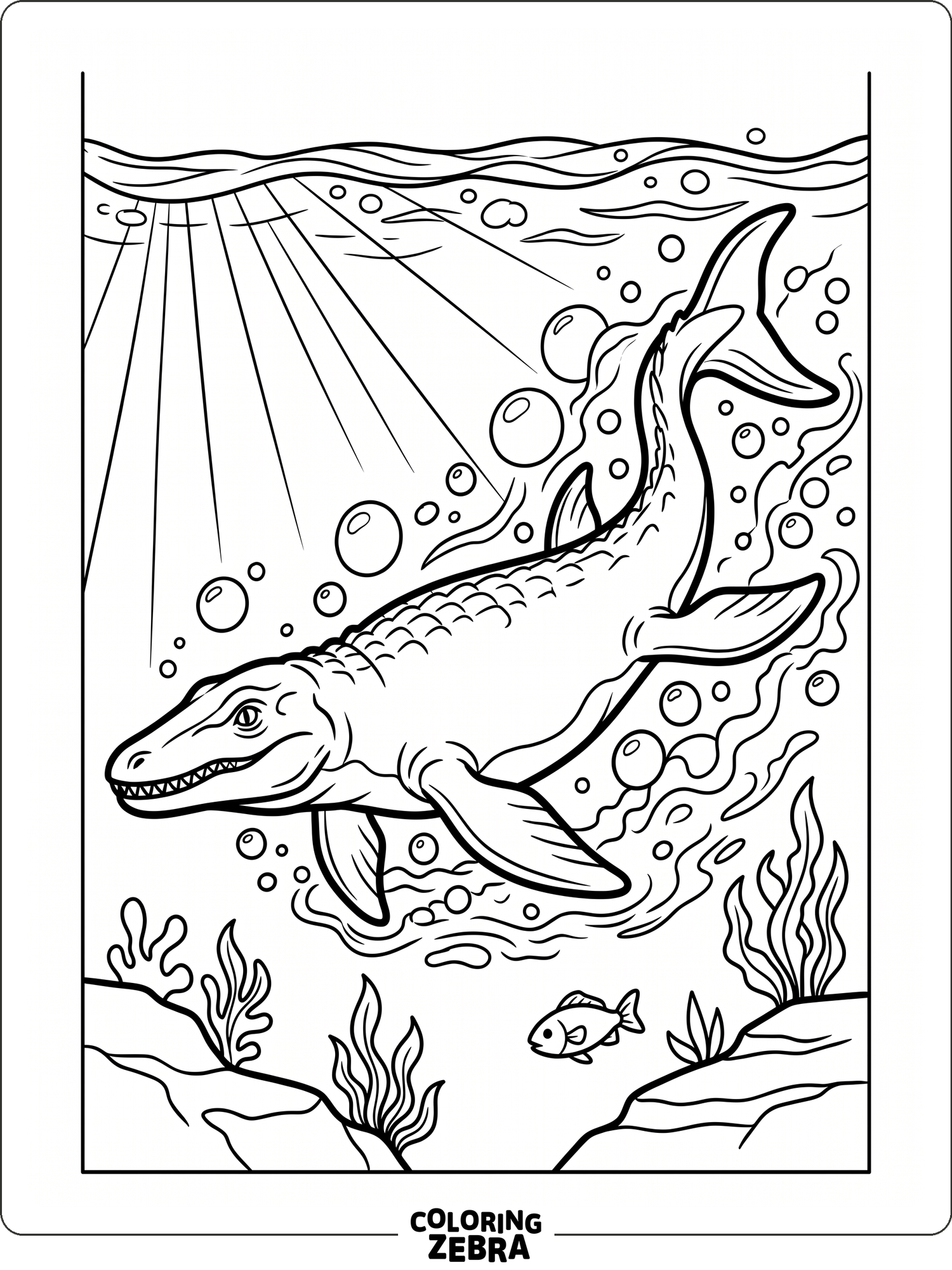 40 Free Mosasaurus Coloring Pages - Easy Printable PDFs