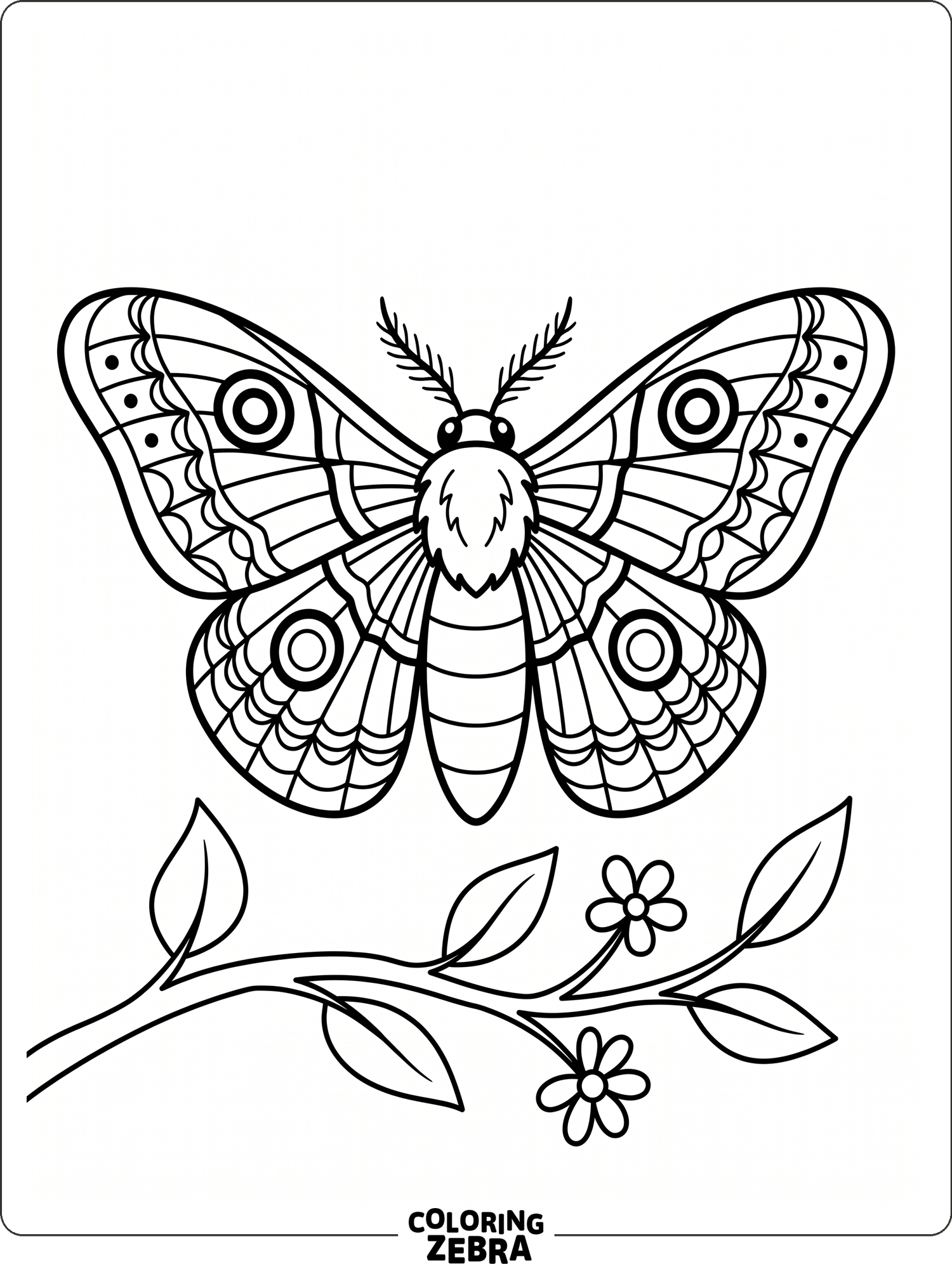 Key Moth Colouring 35 Free Moth Coloring Pages - Printable PDF Sheets