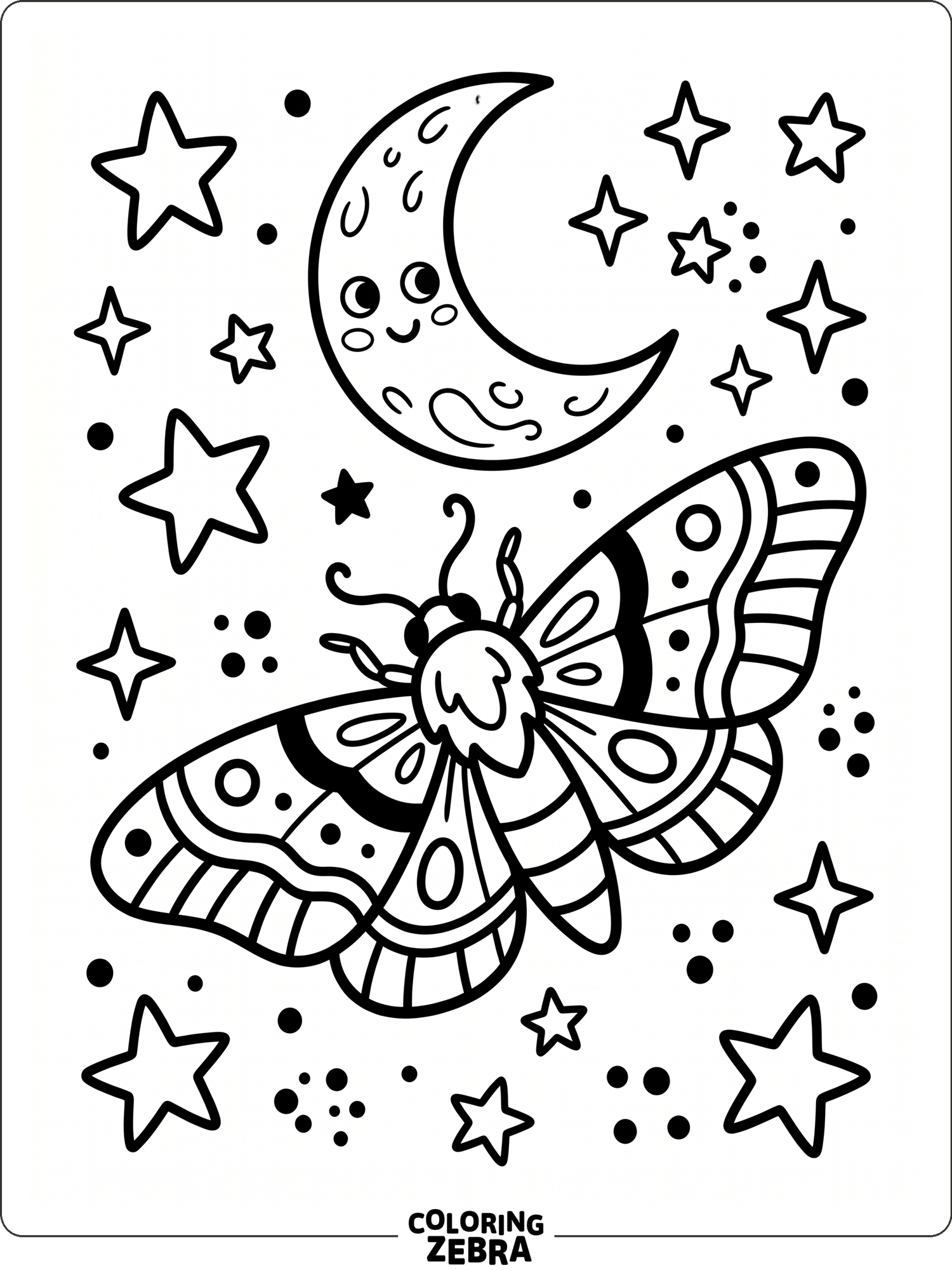 35 Free Moth Coloring Pages - Printable PDF Sheets
