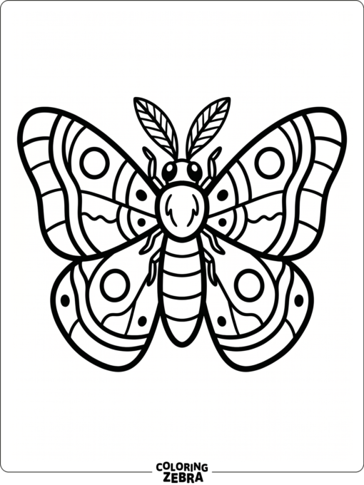 A clean moth outline with no background details