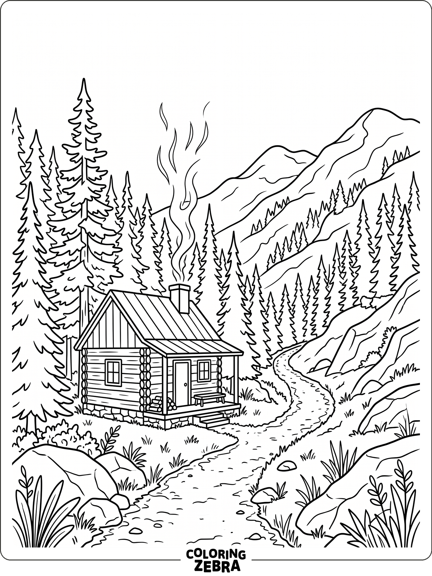 51 Free Mountain Coloring Pages - Printable PDF Sheets