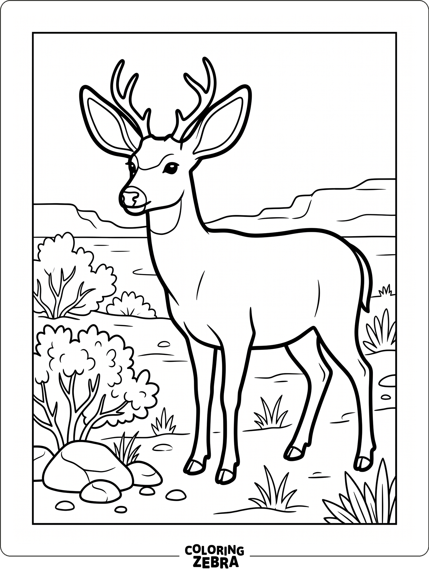 49 Free Deer Coloring Pages - Printable PDF Sheets