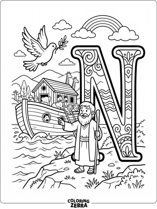 A boy named Noah with an ark and a dove