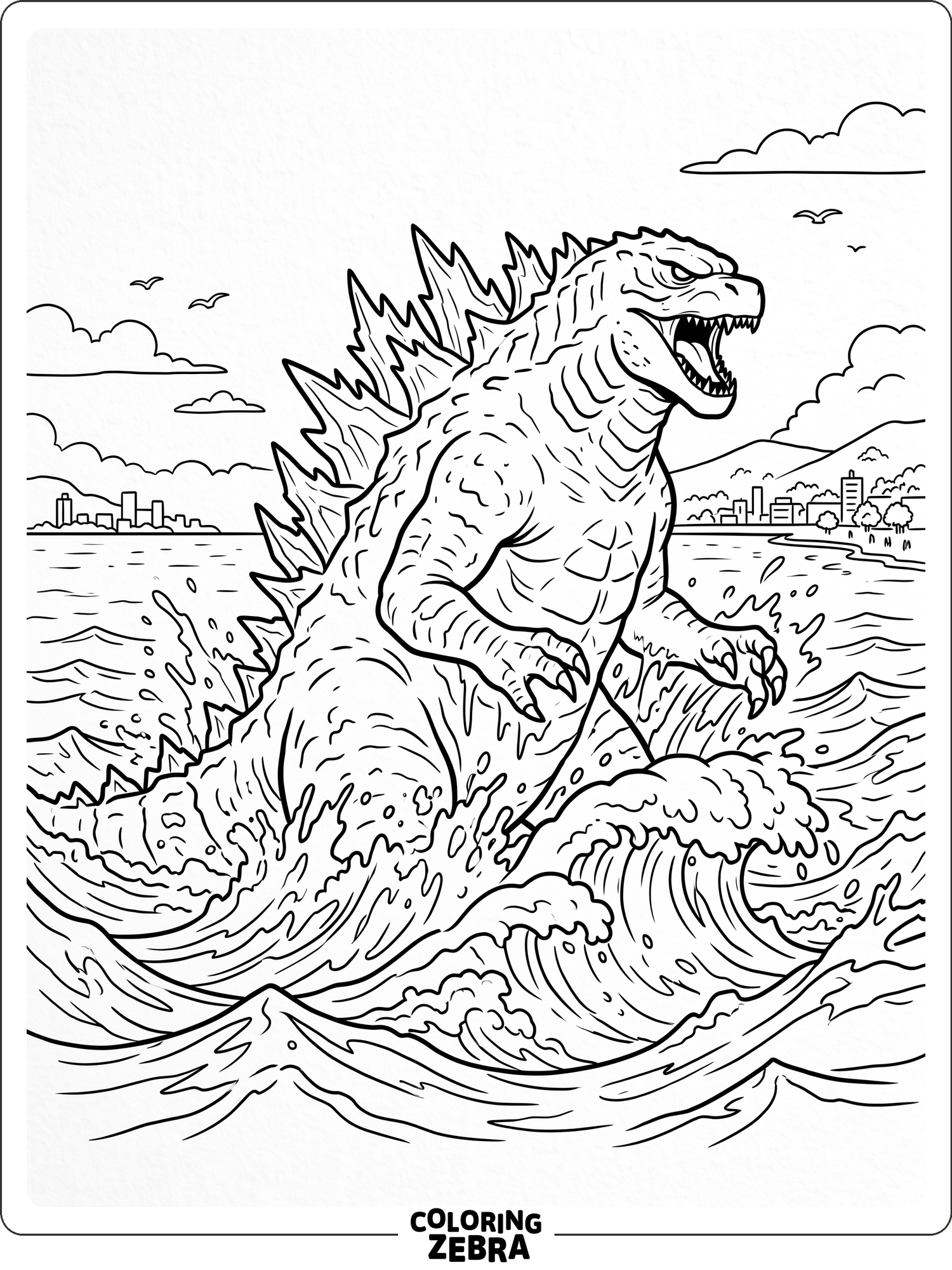 63 Free Godzilla Coloring Pages - Printable PDF Sheets
