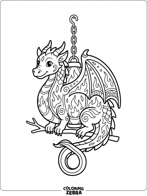 A dragon shaped like a glowing lantern