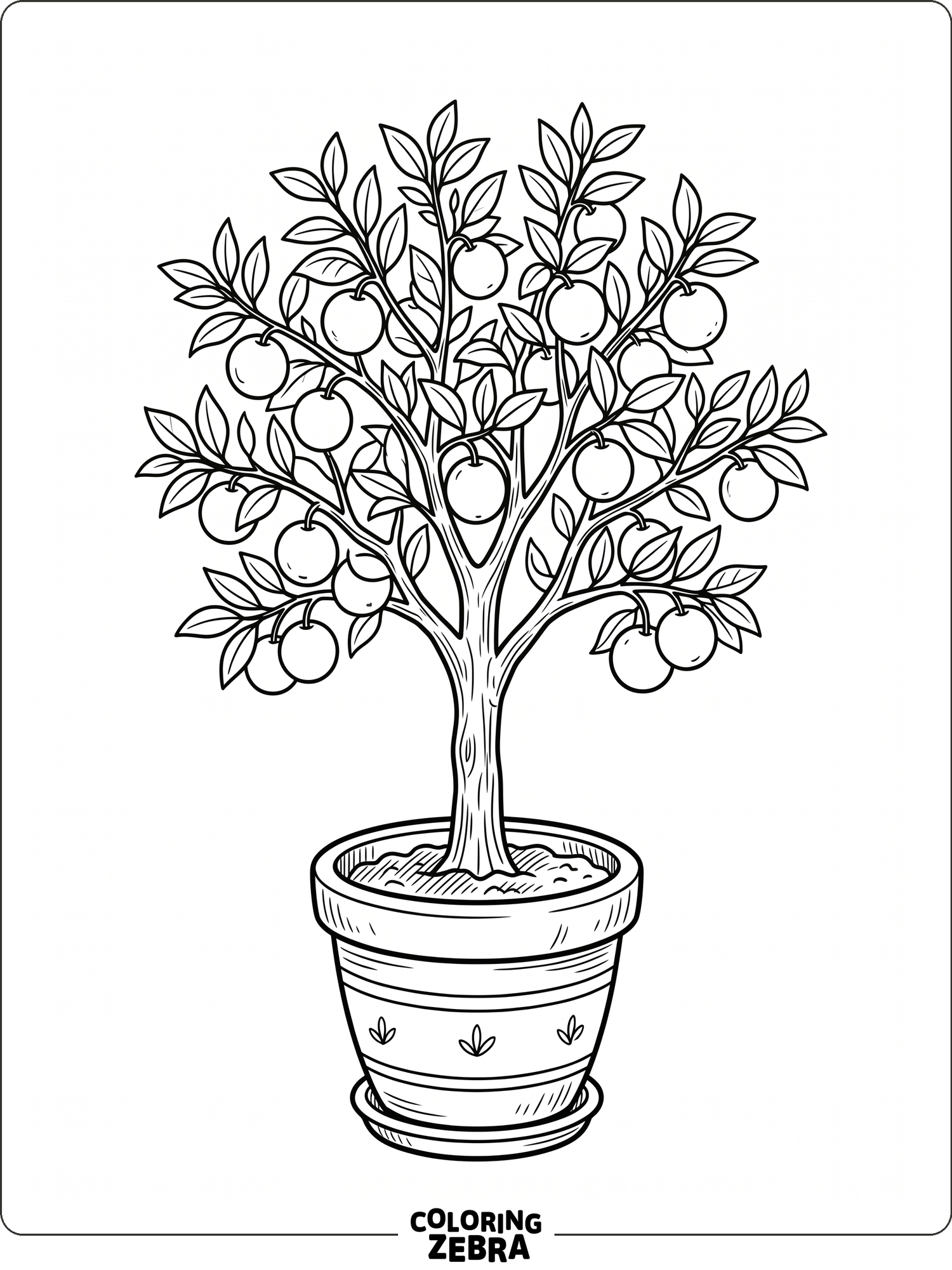 79 Free Tree Coloring Pages - Printable PDF Sheets