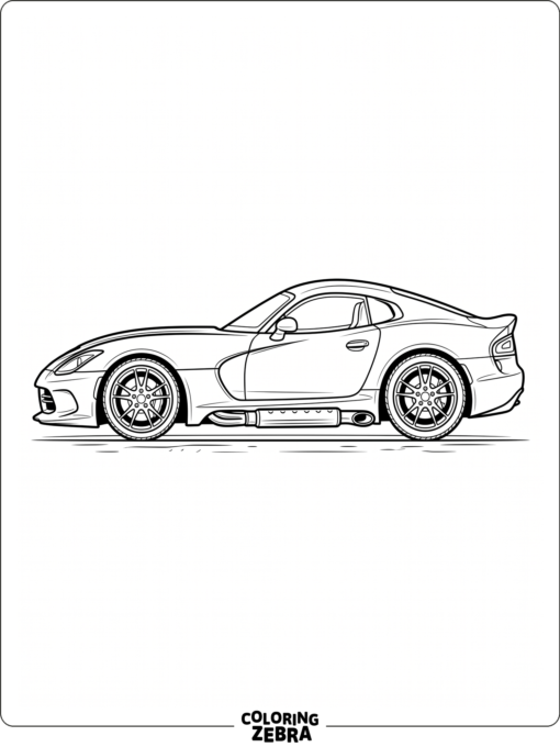 A curvy supercar with a flowing roofline and side exhausts