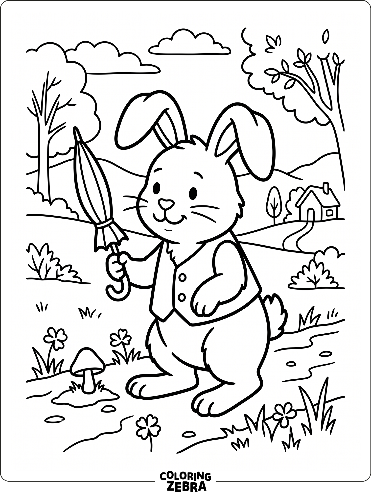 Daddy Rabbit Coloring 43 Free Rabbit Coloring Pages - Printable PDF Sheets