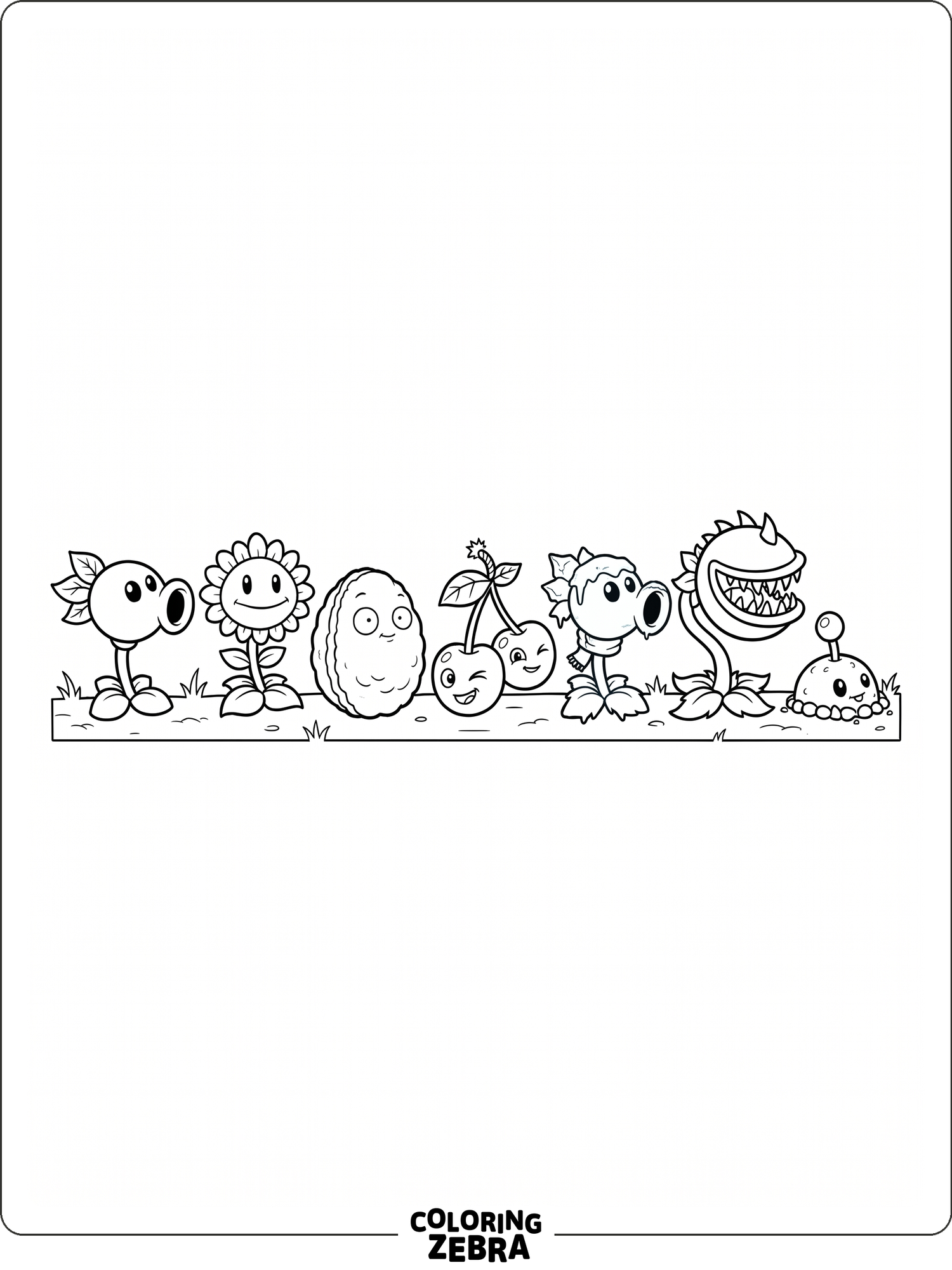 46 Free Plants Vs Zombies Coloring Pages - Printable PDF Sheets
