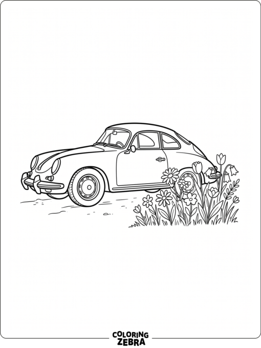 Porsche 356 Coloring Page