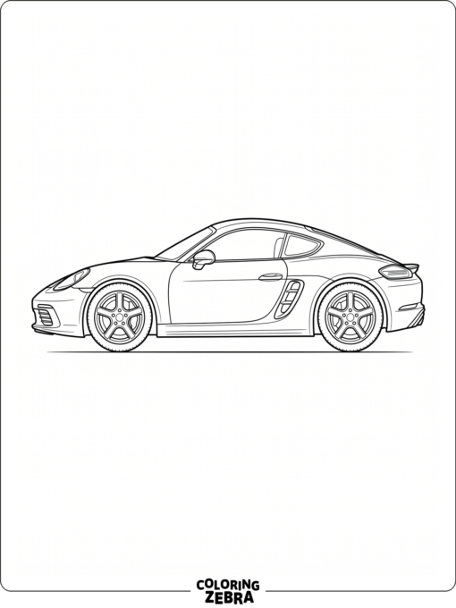 718 Cayman Coloring Page