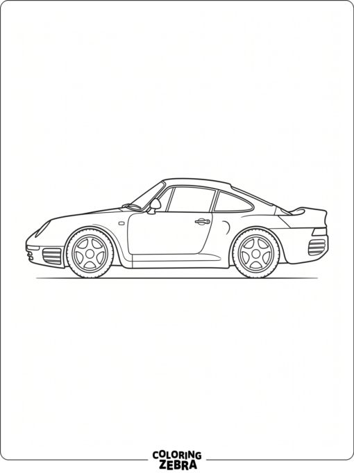 Porsche 959 Outline