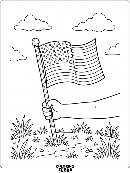 Simple Flag on a Stick