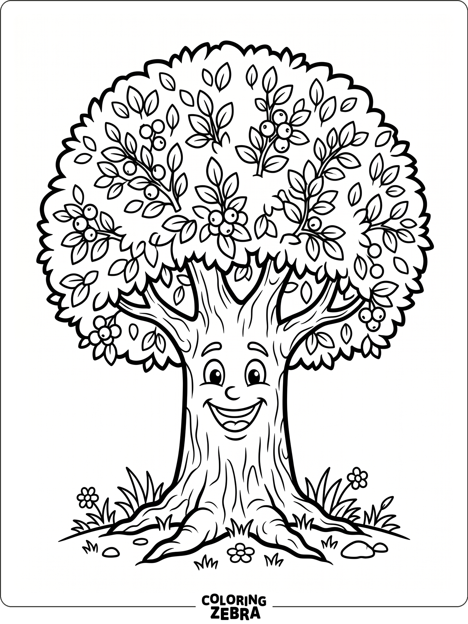 79 Free Tree Coloring Pages - Printable PDF Sheets