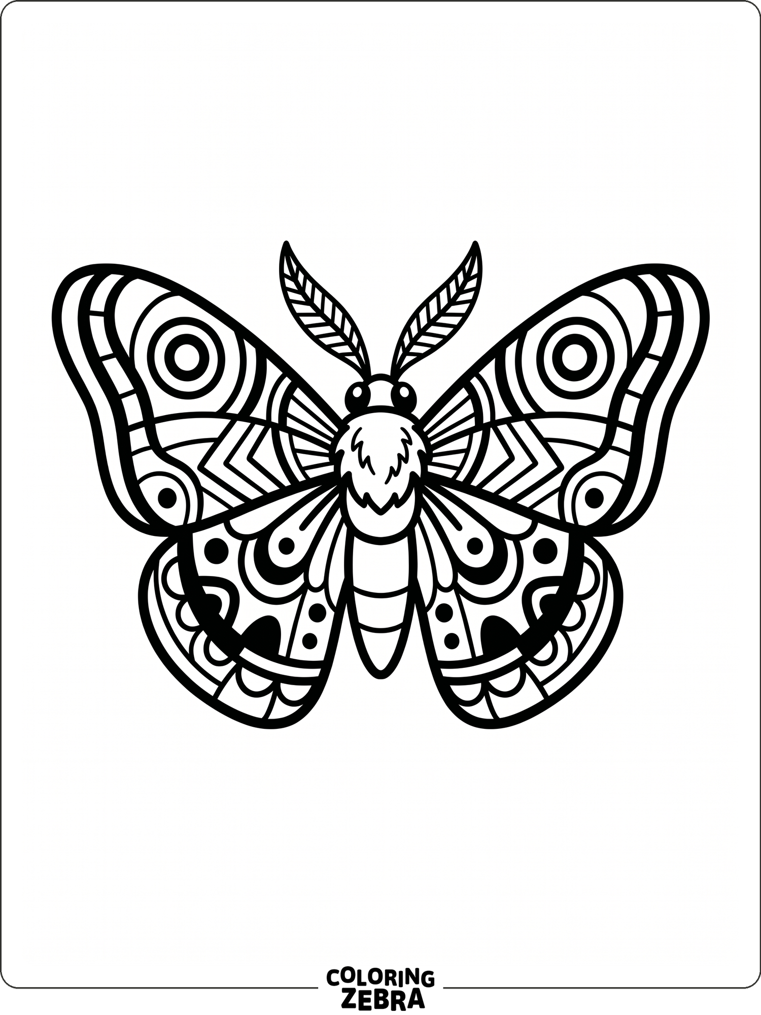 35 Free Moth Coloring Pages - Printable PDF Sheets