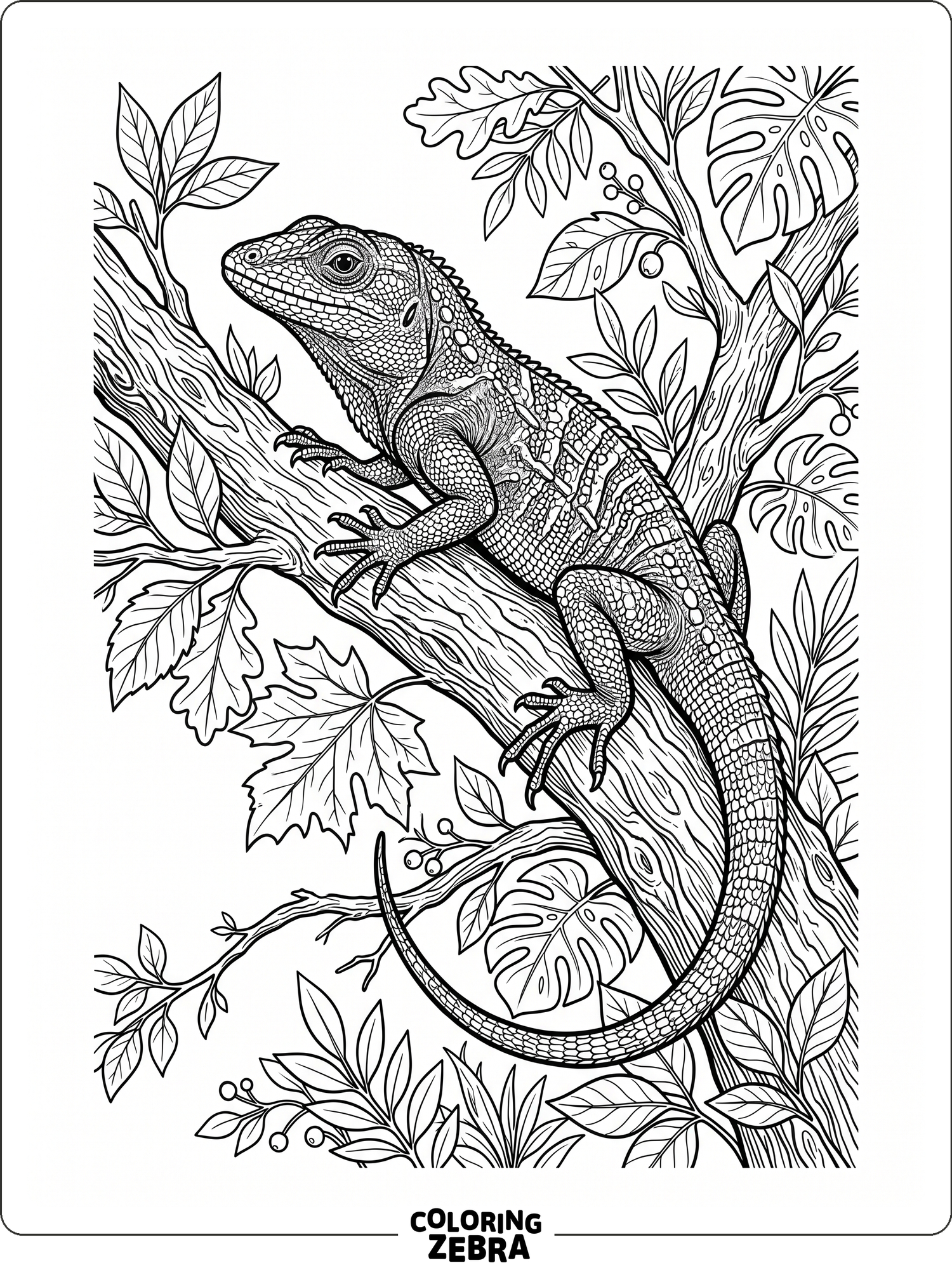 44 Free Lizard Coloring Pages - Printable PDF Sheets