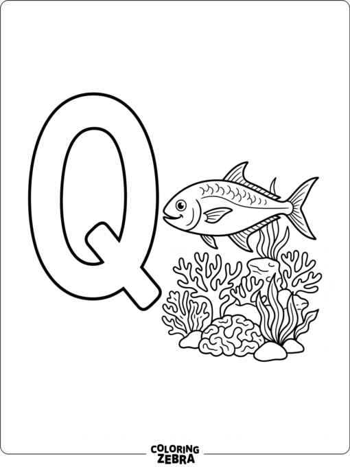 A big Q with a queenfish near coral