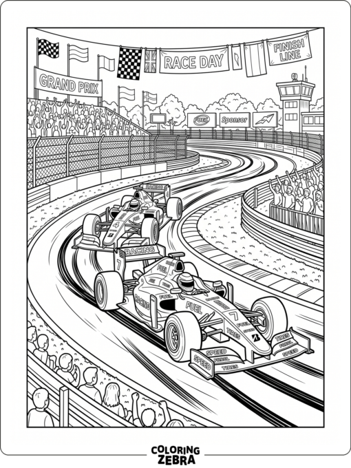 A simple car outline for older kids and adults