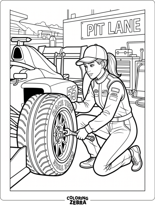 Mechanic working on a car with tools and open hood