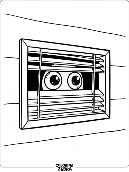 Purple from Rainbow Friends hiding in a vent