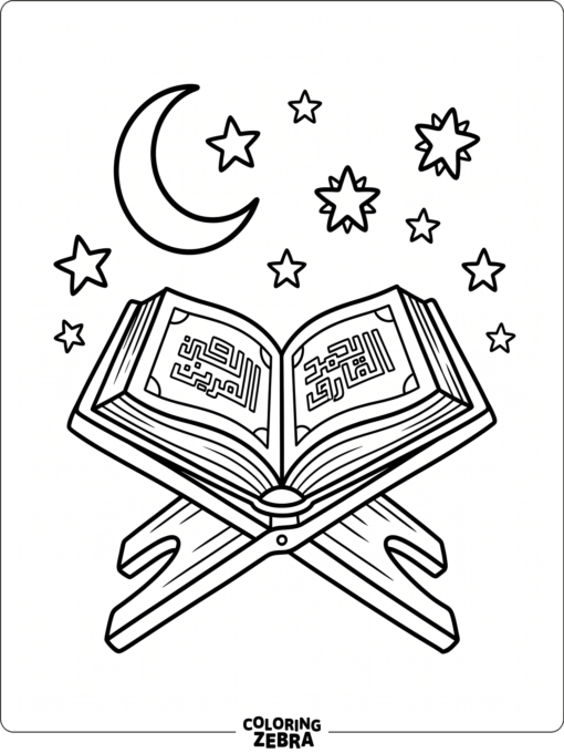 Open Quran on a stand