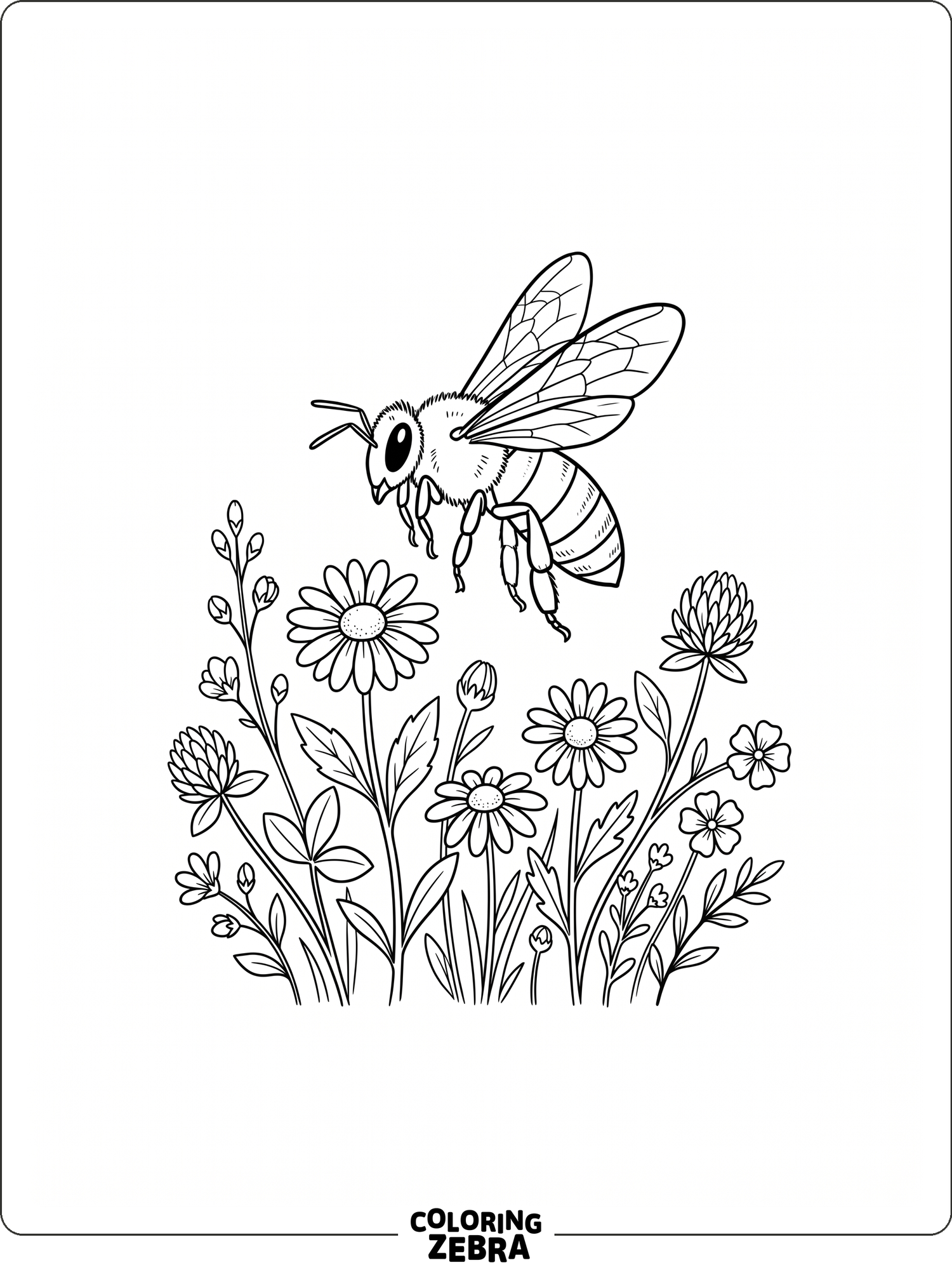 40 Free Bee Coloring Pages - Printable PDF Sheets