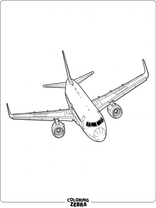 A detailed jet flying forward through the sky