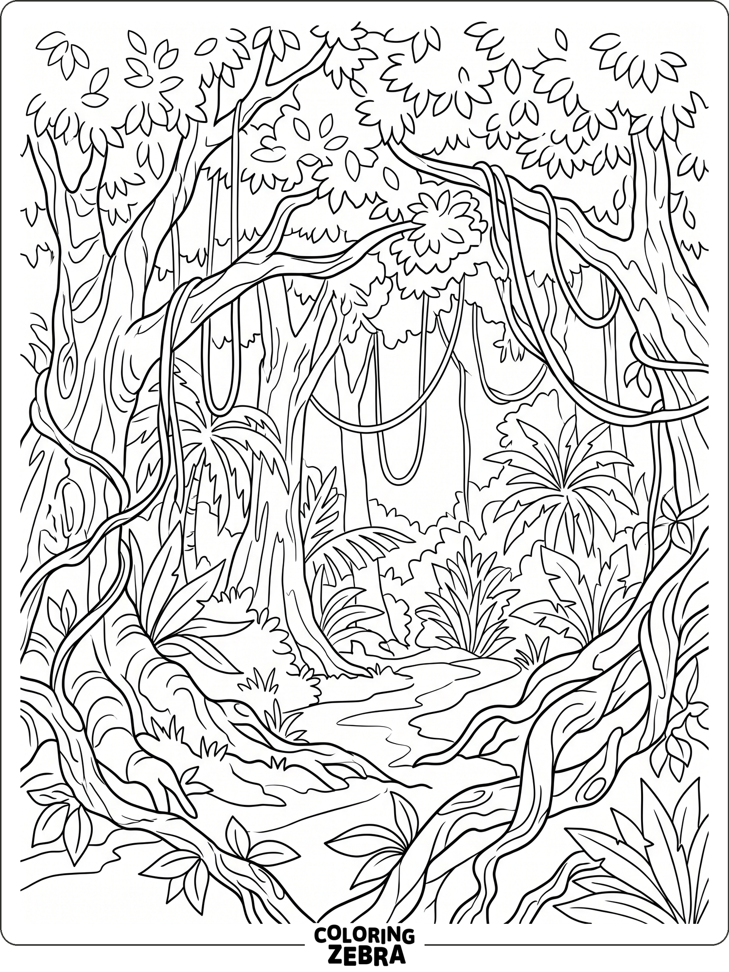 56 Free Jungle Coloring Pages - Printable PDF Sheets