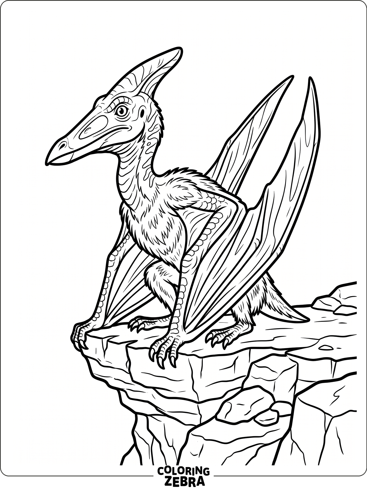 Pterodactyl Coloring Page — Idea 3