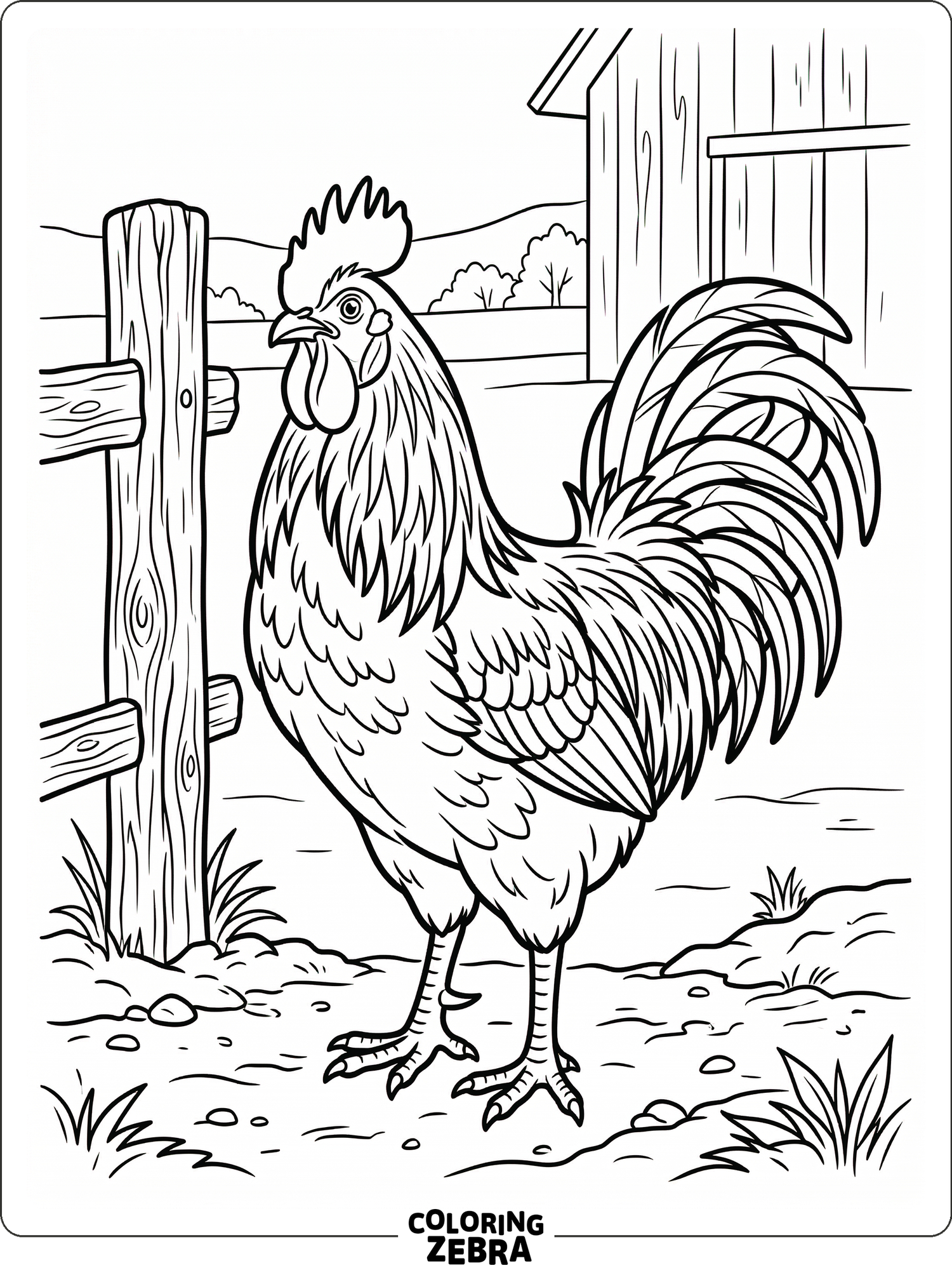 32 Free Rooster Coloring Pages Printable PDF Sheets 32-free-rooster-coloring-pages-printable-pdf-sheets