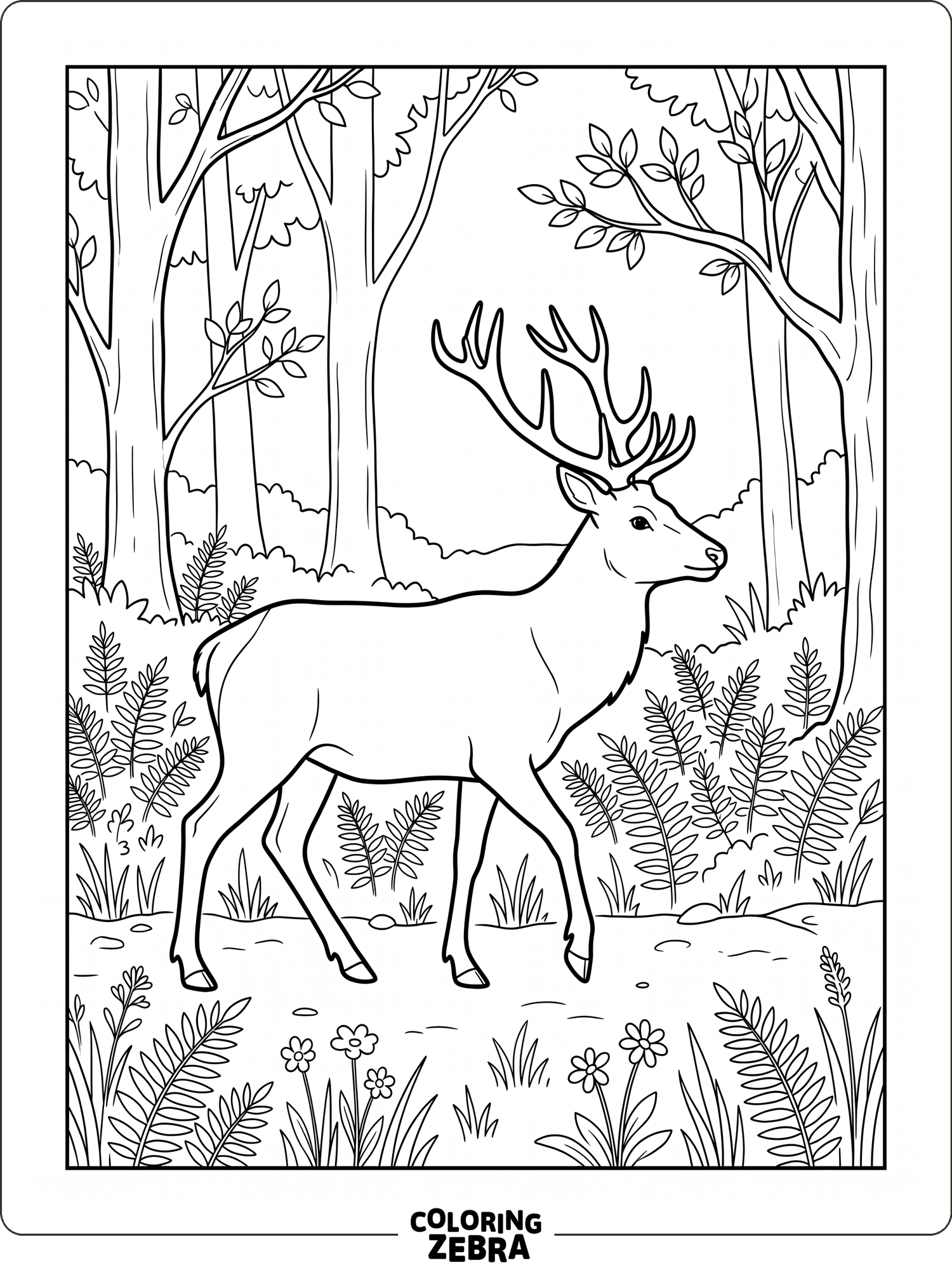 49 Free Deer Coloring Pages - Printable PDF Sheets